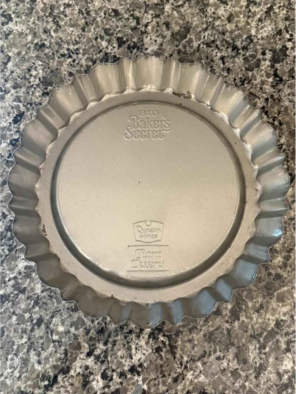 Duncan Hines Tiara Desserts Ekco Bakers Secret Pie Tart Quiche Flan Pan Fluted